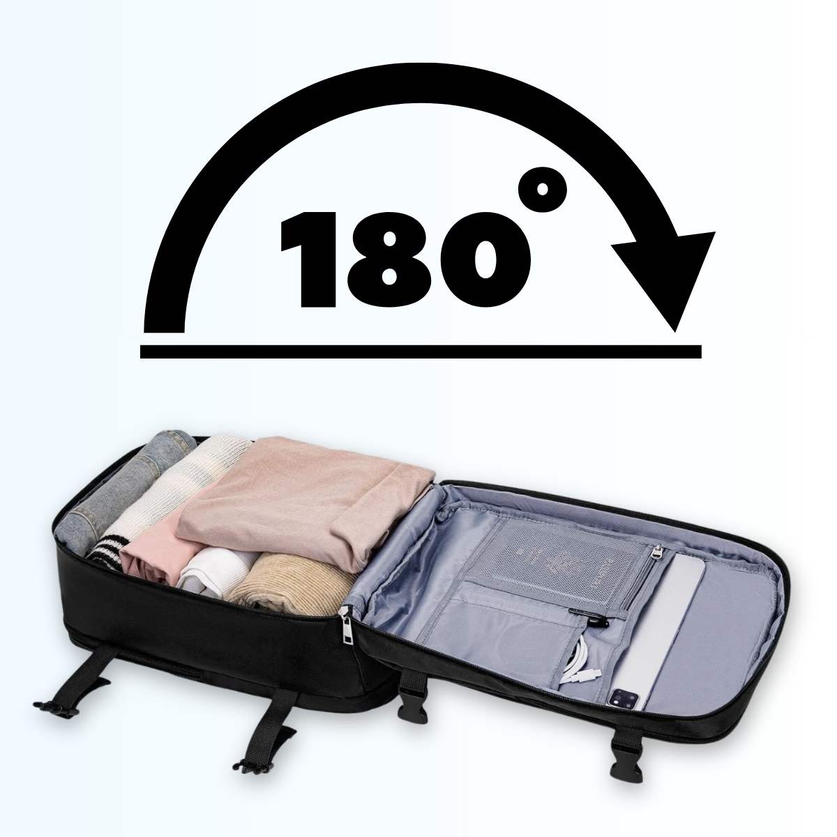 Otwieranie 180°