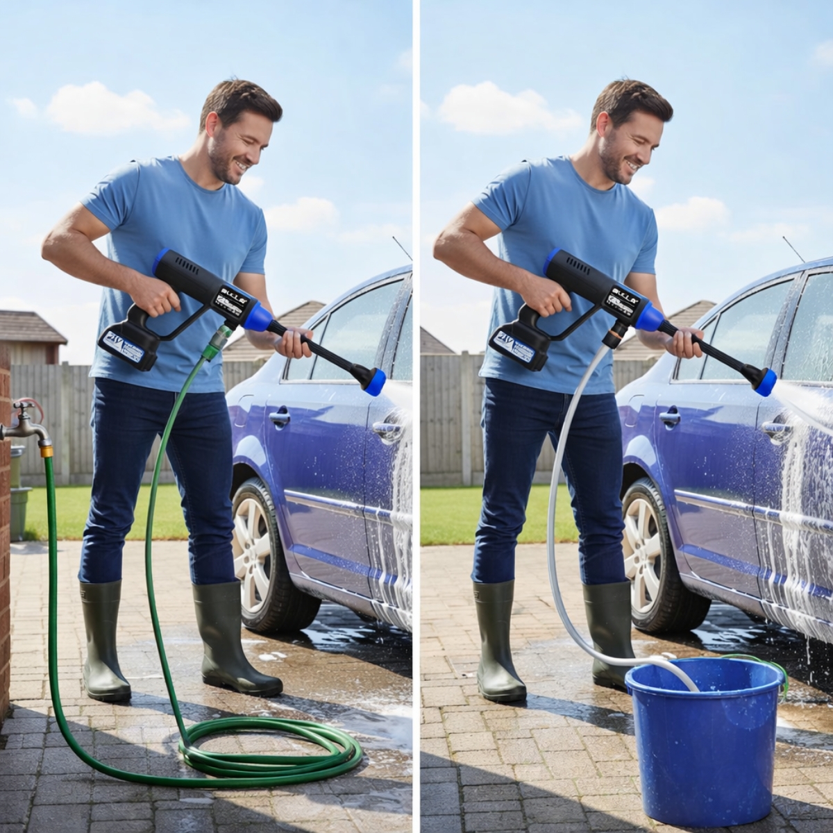 AquaForce® — Autowäsche in der Einfahrt
