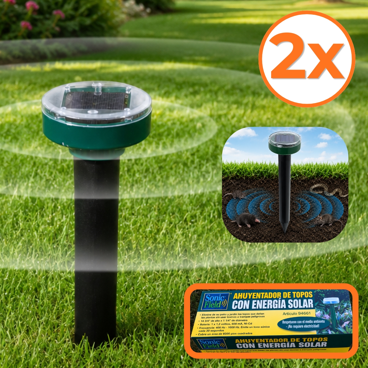 Contenido del pack Sonic Field® 2×1